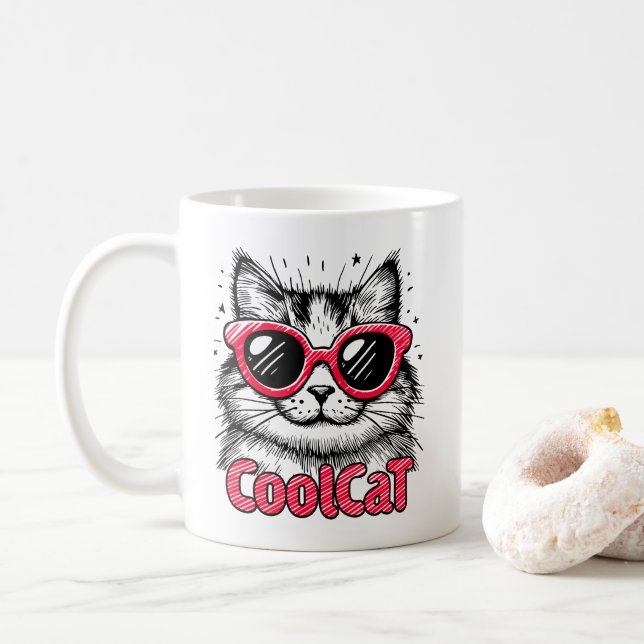 Cool Cat 1 Kaffemugg (Med munk)