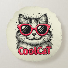Cool Cat 1 Rund Kudde