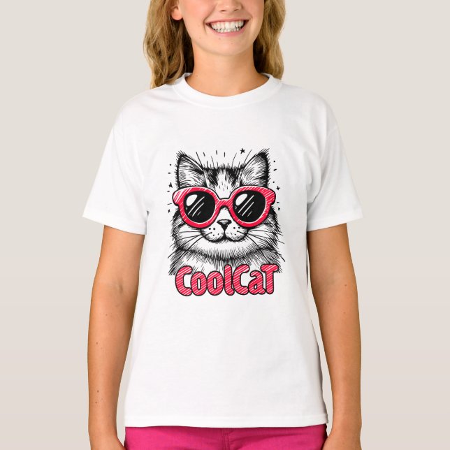 Cool Cat 1 T Shirt (Framsida)