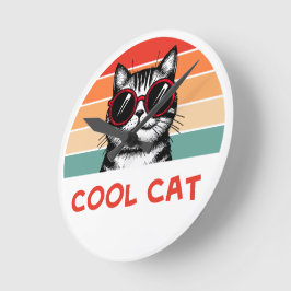 Cool cat 2 rund klocka