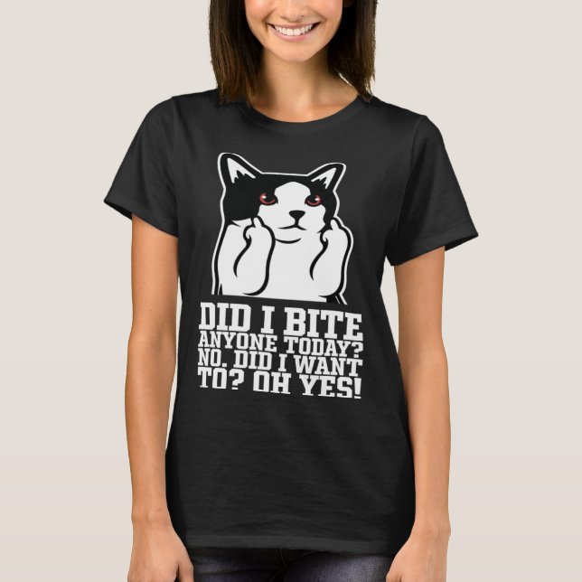 Cool Cat  Angrycats T Shirt (Framsida)