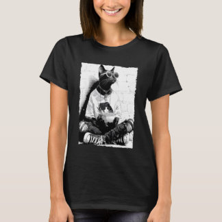 Cool Cat Anime Hipster Katt Äter Ramen Japansk Kat T Shirt