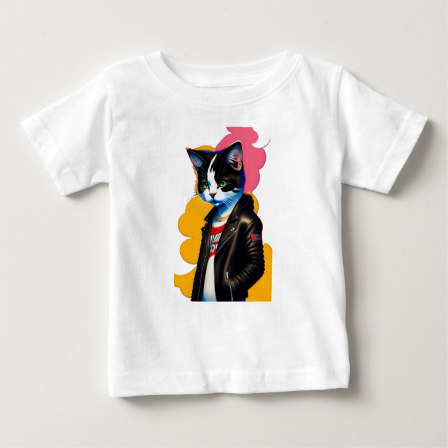Cool Cat Baby T-shirt (Framsida)