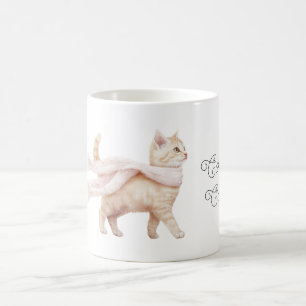Cool Cat Blush Rosa Schal Kaffemugg
