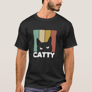 Cool Cat - Catty Cat - Vintage Retro T Shirt