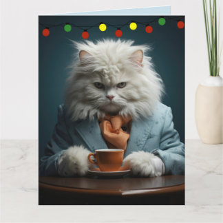 COOL CAT CHRISTMAS GREETING CARD KORT
