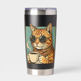 Cool Cat Coffee Retro Stil Design för Kattälskare