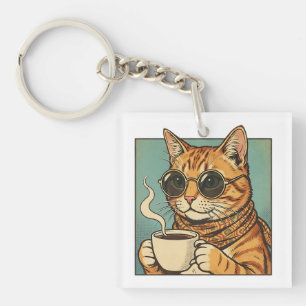 Cool Cat Coffee Retro Stil Design för Kattälskare