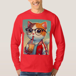 Cool Cat dricker boba T Shirt