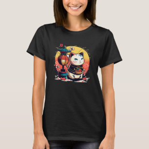 Cool Cat för Meneki Neko T Shirt