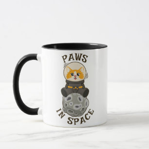 Cool Cat i rymden Katt Astronaut Kosmiskt djur Mån Mugg
