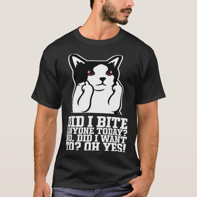Cool Cat  Ilska katter T Shirt (Framsida)