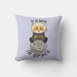 Cool Cat in space Cat Astronaut Cosmic animal Moon Kudde