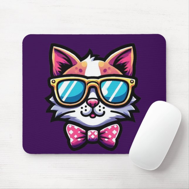Cool Cat Mouse Pad – Fun & Stylish Desk Accessory Musmatta (Med mus)