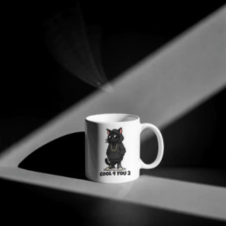 Cool Cat-mugg – Rolig Streetwear Kattdesign "Cool Kaffemugg