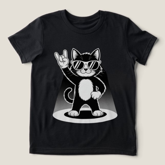 Cool Cat Rock Dancer Tee | Roligt present till dju (Design Framsida)