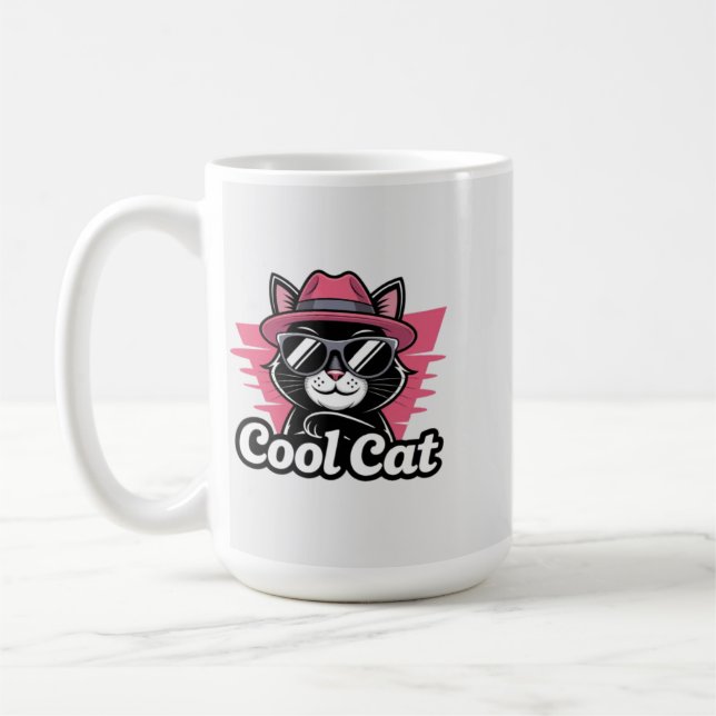 Cool Cat Swagger Kaffemugg (Vänster)