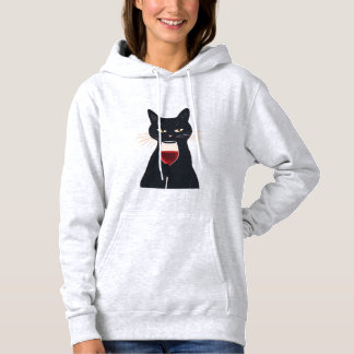 Cool Cat with Shades – Funny Black Cat Hoodie T Shirt