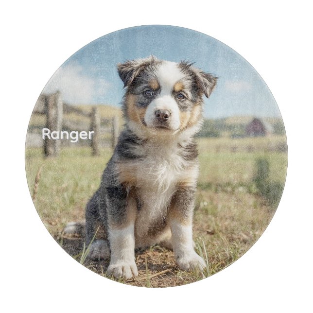 Cool Cattle Dog Peronalized Glass (Framsidan)