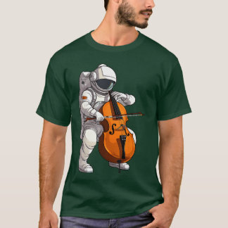 Cool Cello Art Cellist Music Cello Player Astronau T Shirt
