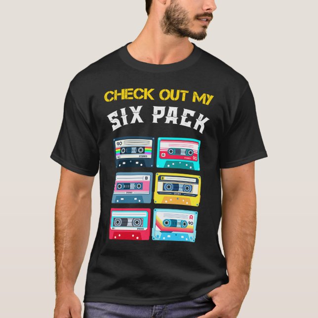 Cool Check Out My 6 Pack  Sarcastic Music Cool Des T Shirt (Framsida)