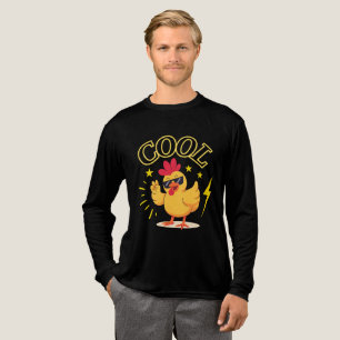 Cool Chick – Retro Rolig Kyckling T-Shirt