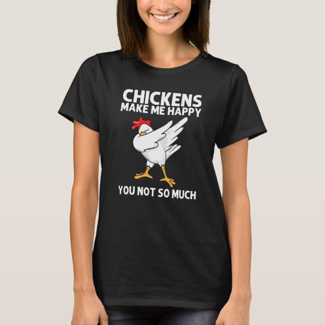 Cool Chicken For Men Women Dabbing Domestic Fowl P T Shirt (Framsida)