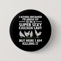 Cool Chicken Lady Konst för kvinnor Mamma Höna Flo
