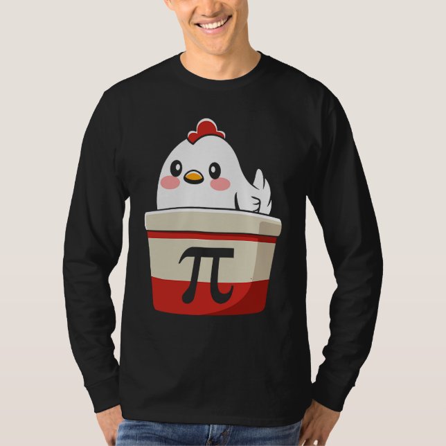 Cool Chicken Pot Pi Symbol Math for Teachers Stude T Shirt (Framsida)