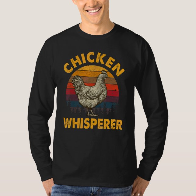 Cool Chicken Whisperer För Män Kvinnor Kyckling Gå T Shirt (Framsida)