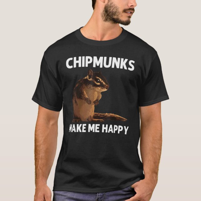 Cool Chipmunk For Men Women Squirrel Whisperer  Ro T Shirt (Framsida)