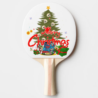 cool Christmas with skulls Pingisracket