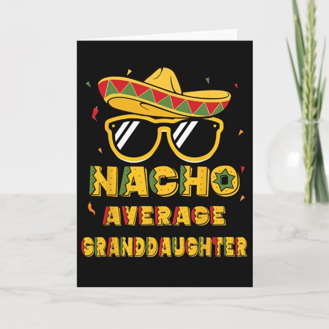 Cool Cinco De Mayo Nacho Genomsnittlig Barnbarn So Kort (Framsida)