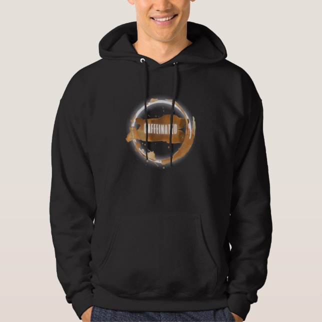 Cool Coffee Caffeinated Coffee  Caffeine Casual Hoodie (Framsida)