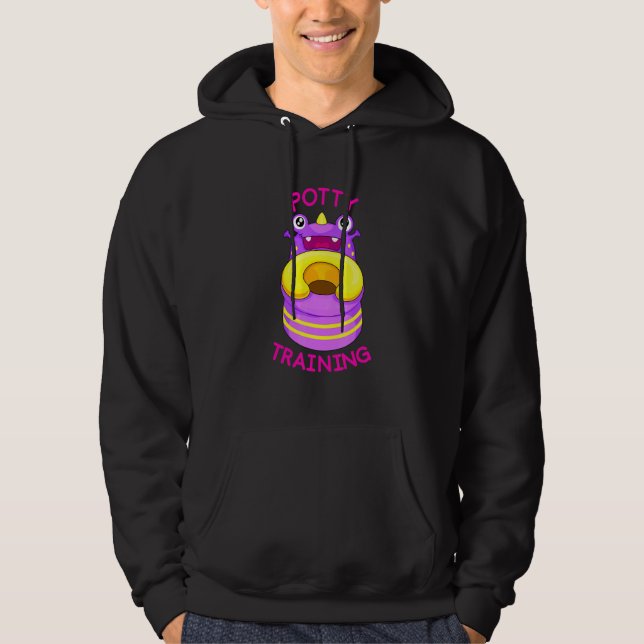 Cool Cool Potträning Monster Grafisk Cool Desi Hoodie (Framsida)