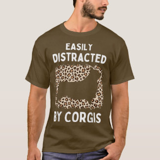Cool corgi lovers dog design leopard girls funny c t shirt
