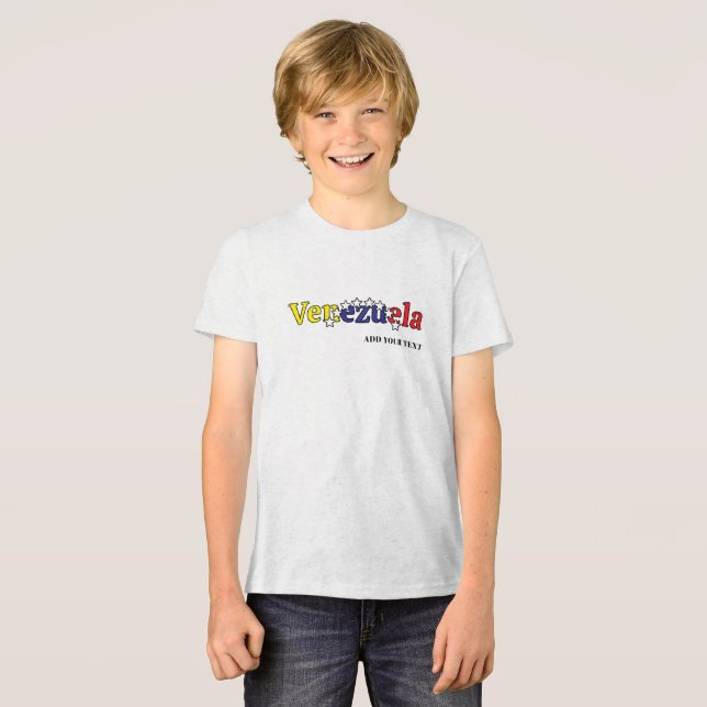 cool country flag customize kid's Venezuelan 1 T Shirt (Framsida Full)