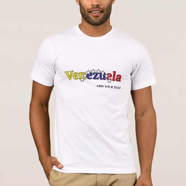 cool country flag customize men's Venezuelan 2 T Shirt (Framsida)