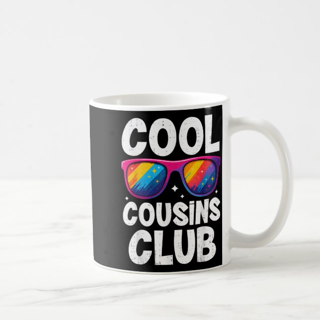 Cool Cousins Club Family Matching Funny Cousin Squ Kaffemugg (Höger)