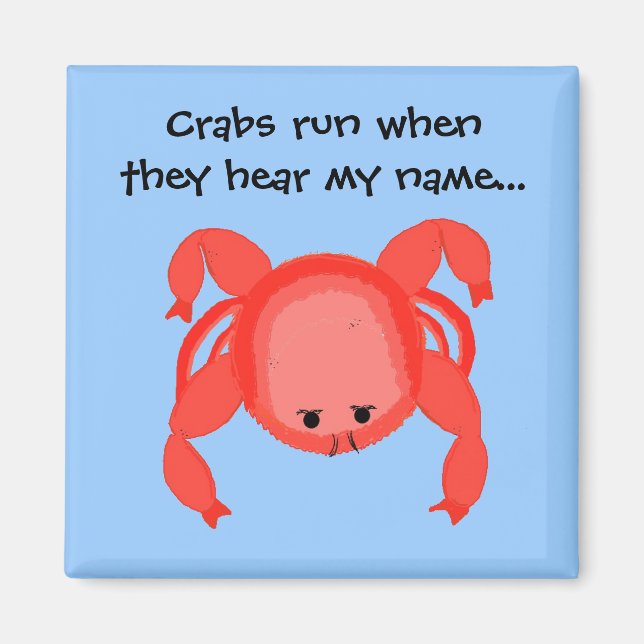 Cool Crab Saying Magnet (Framsidan)
