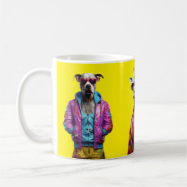Cool Crew – Colour-Pop Animal Squad Yellow Mug Kaffemugg