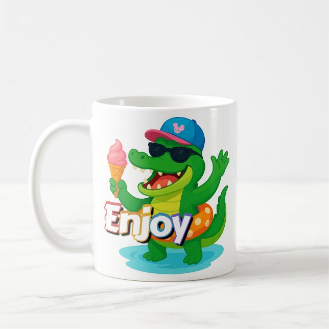 Cool Croc Sommar Vibes Mugg (Vänster)