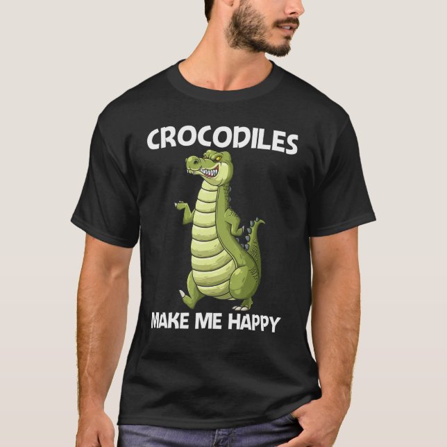 Cool Crocodile For Men Women Alligator Reptile Ani T Shirt (Framsida)