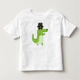 Cool Crocodile with Sunglasses & Leafy Bucket Hat T Shirt