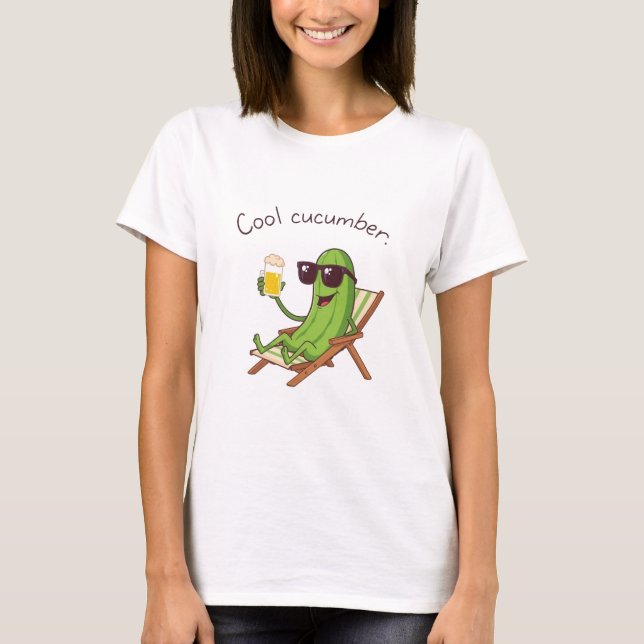 Cool Cucumber T Shirt (Framsida)