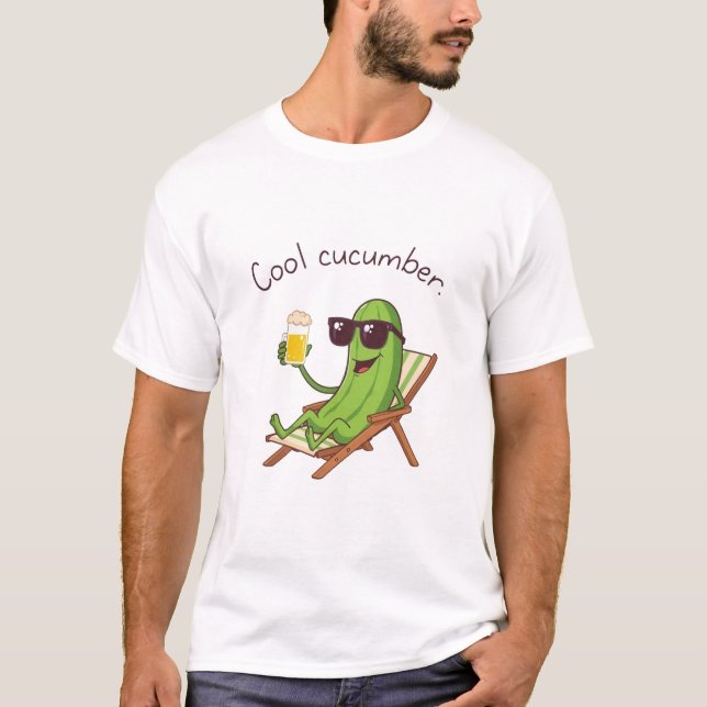 Cool Cucumber T Shirt (Framsida)