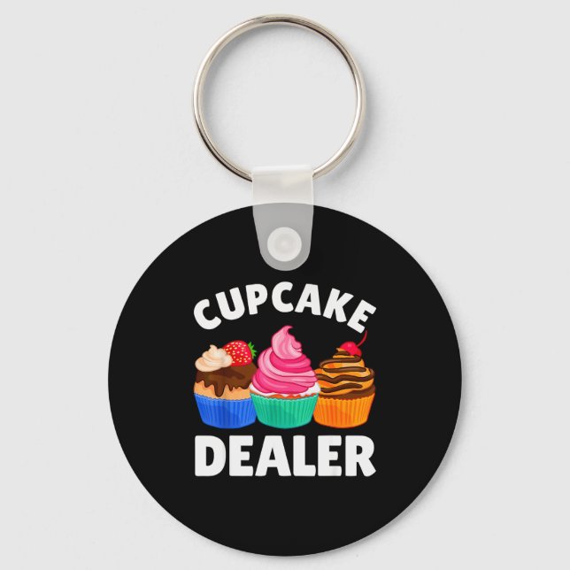 Cool Cupcake Costume For Men Women Baking Cupcake  Nyckelring (Framsida)