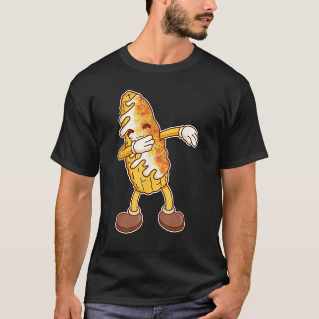 Cool Dabbing Elote Roasted Mexican Street Corn T Shirt (Framsida)