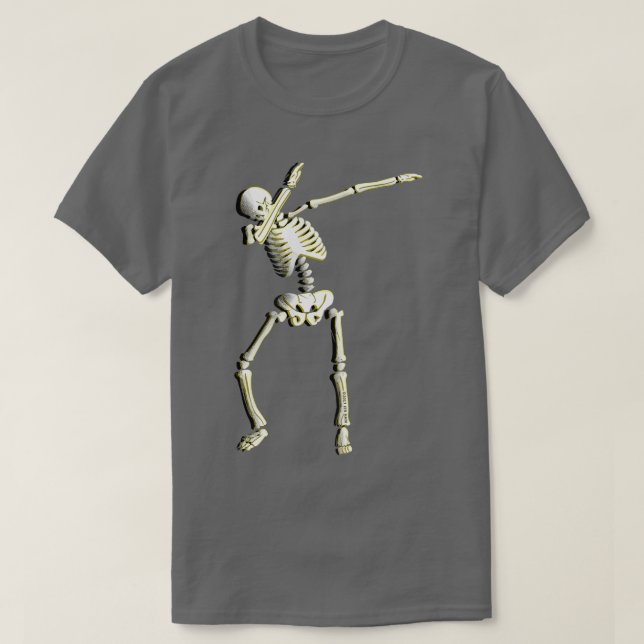 Cool Dabbing Skeleton Shirt Funny Cinco de Mayo Gi T (Design framsida)