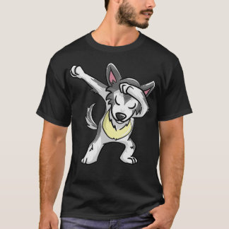 Cool Dabbing Wolf  Funny Hiphop Coyote Dog Dancing T Shirt